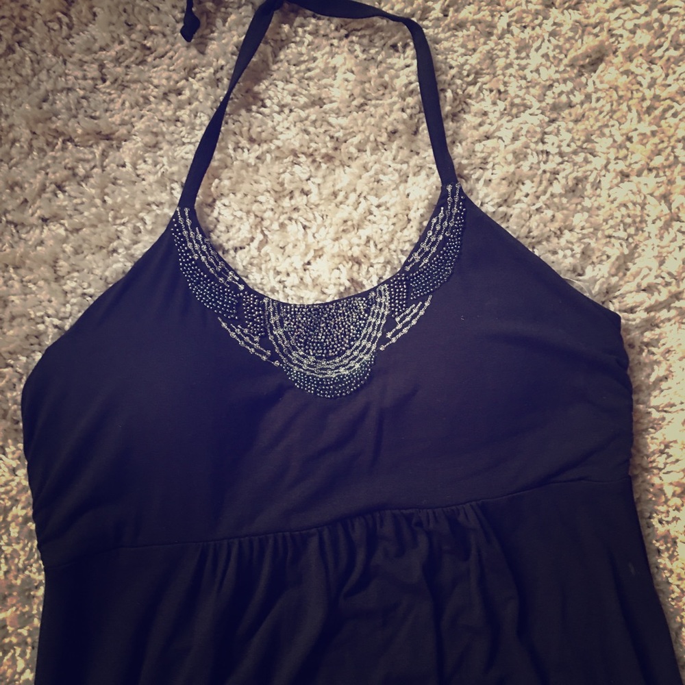 Tommy Bahama Black Maxi Dress Medium